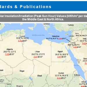 Solar Insolation Map & Tables, Middle East & North Africa v1.0