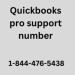 Profile picture of Quickbooks pro support number | 1-844-476-5438